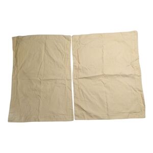 2 Restoration Hardware Yellow 100% Cotton Standard Pillowcases Shams